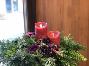 キャンドルアレンジ