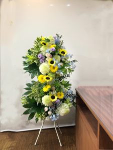 ひまわりのスタンド花